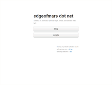 Tablet Screenshot of edgeofmars.net